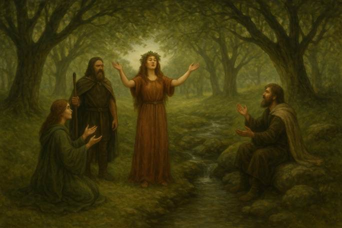 A painting of a person surrounded by people

AI-generated content may be incorrect.